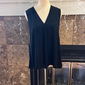 Theory Elegant Black Sleeveless Top Size P